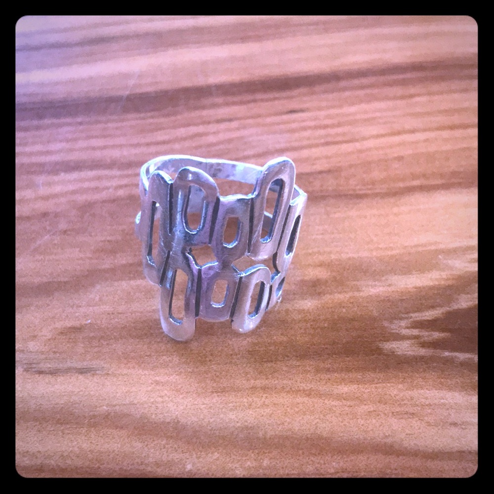 Handcrafted sterling silver ring